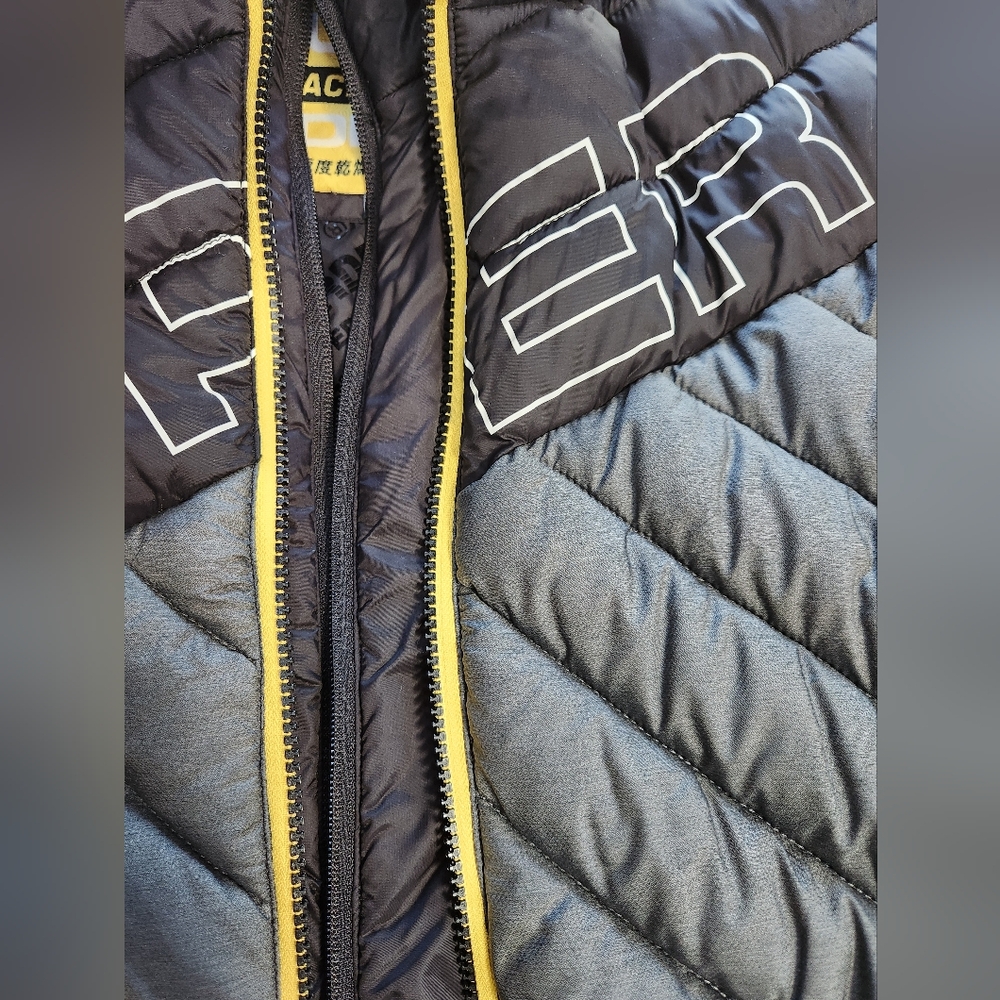 Superdry puffer jacket mens xs yellow/blk - Picture 3 of 9